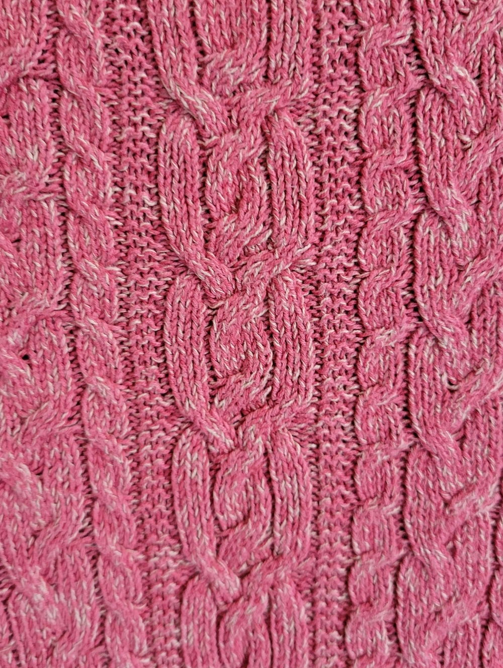 Lauren Jeans Company Ralph Lauren Cable Knit Scoop Neck Sweater Light Red Small. - Picture 4 of 6